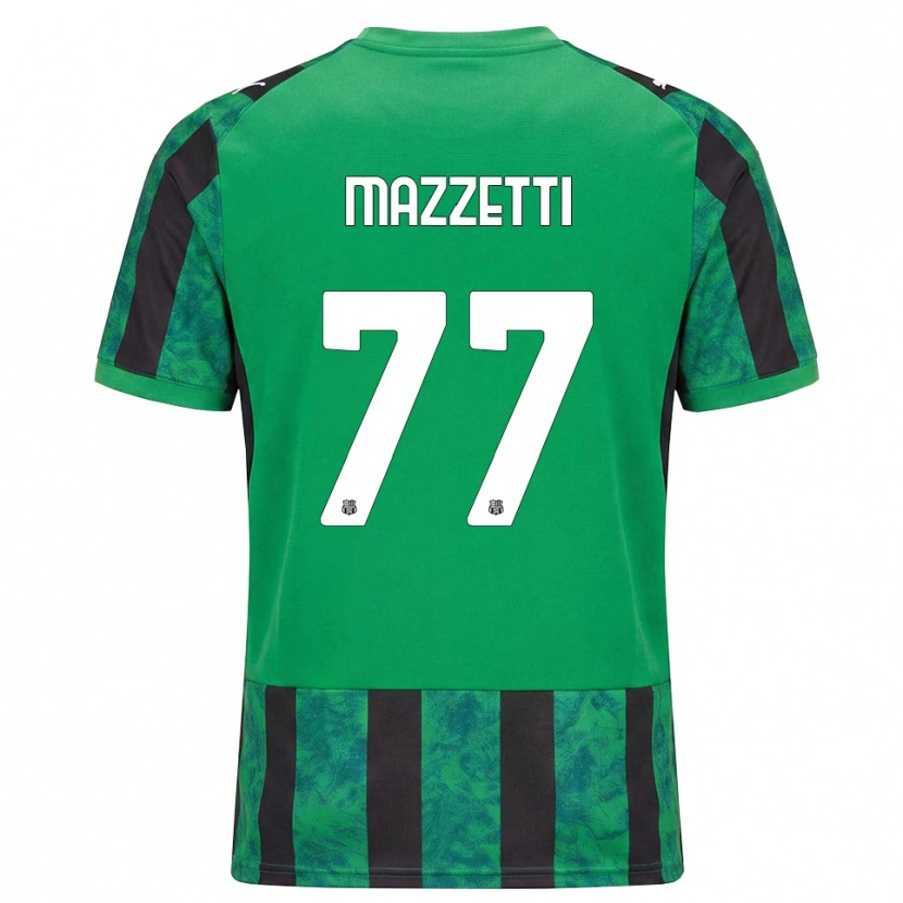 Danxen Hombre Camiseta Riccardo Mazzetti #77 Verde Negro Blanco 1ª Equipación 2026/27 La Camisa