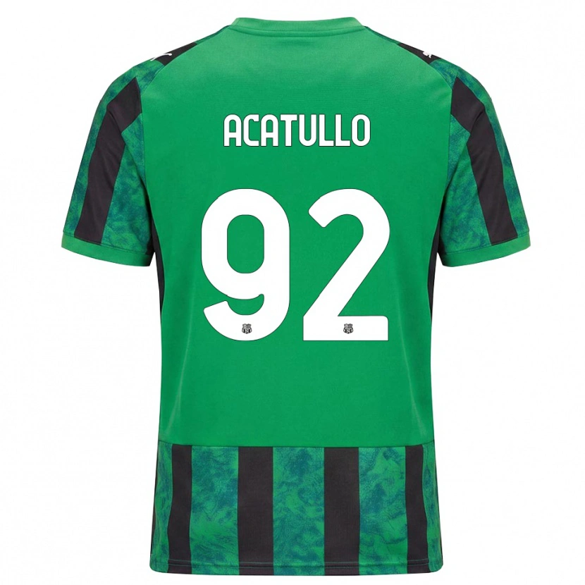Danxen Hombre Camiseta Cristian Acatullo #92 Verde Negro Blanco 1ª Equipación 2026/27 La Camisa