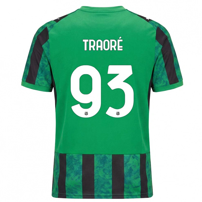Danxen Hombre Camiseta Kadidia Traoré #93 Verde Negro Blanco 1ª Equipación 2026/27 La Camisa