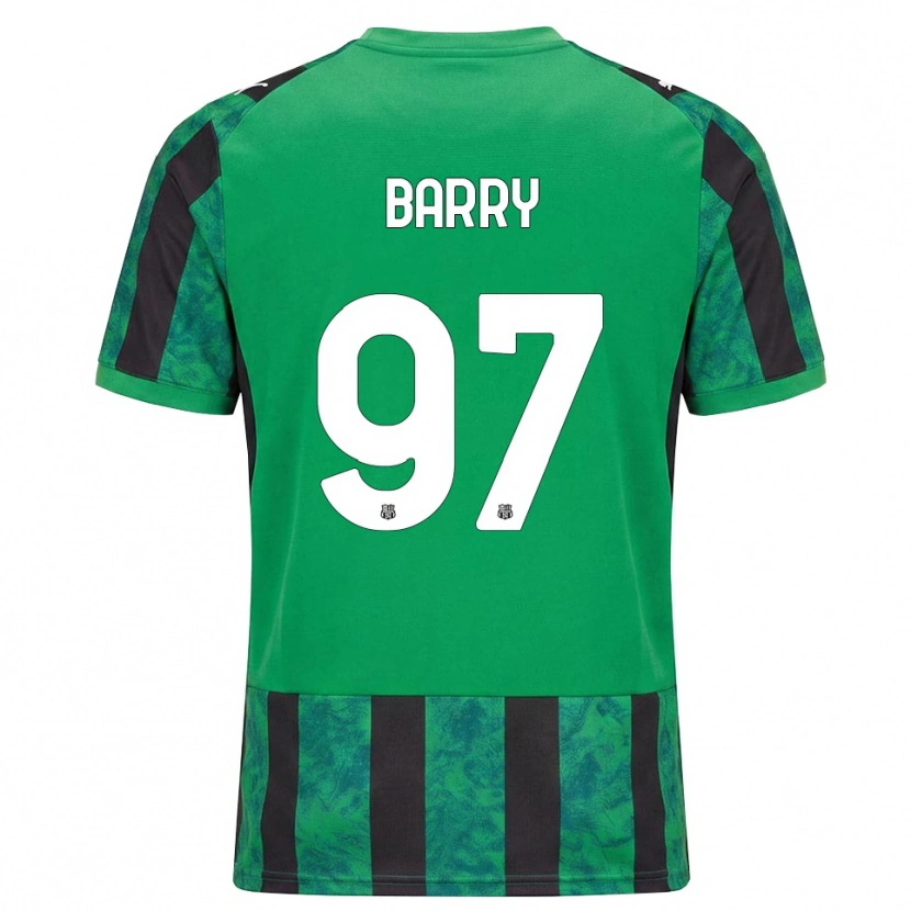Danxen Hombre Camiseta Omar Barry #97 Verde Negro Blanco 1ª Equipación 2026/27 La Camisa