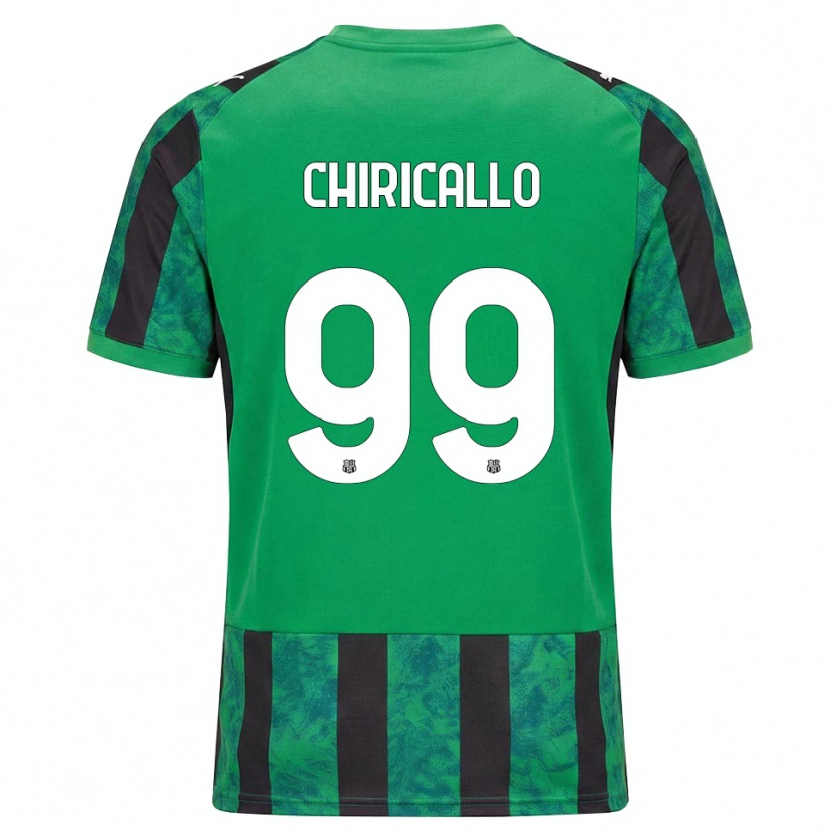 Danxen Hombre Camiseta Giovanni Chiricallo #99 Verde Negro Blanco 1ª Equipación 2026/27 La Camisa