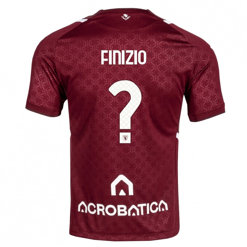 Danxen Hombre Camiseta Davide Finizio #0 Burdeos Blanco 1ª Equipación 2026/27 La Camisa