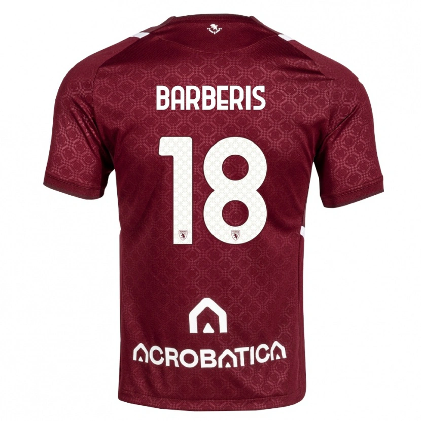 Danxen Hombre Camiseta Laura Barberis #18 Burdeos Blanco 1ª Equipación 2026/27 La Camisa