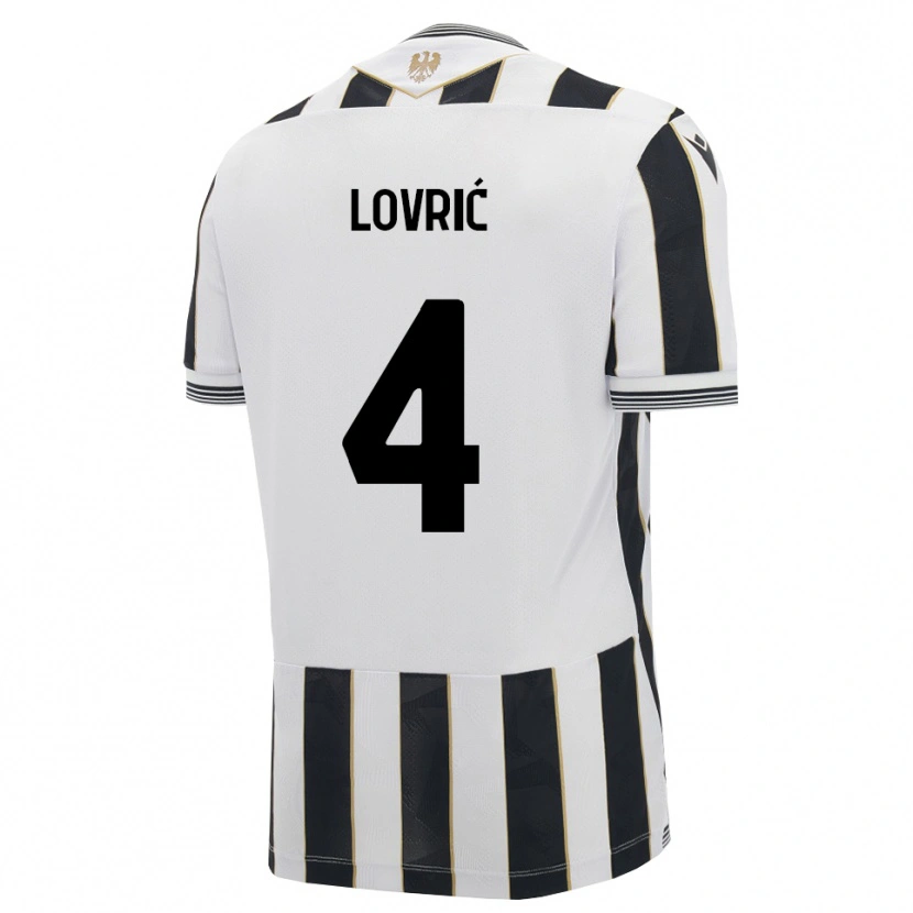 Danxen Hombre Camiseta Sandi Lovrić #4 Negro Blanco Rosa 1ª Equipación 2026/27 La Camisa