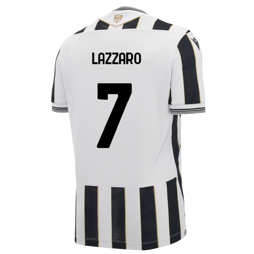 Danxen Hombre Camiseta Davide Lazzaro #7 Negro Blanco Rosa 1ª Equipación 2026/27 La Camisa