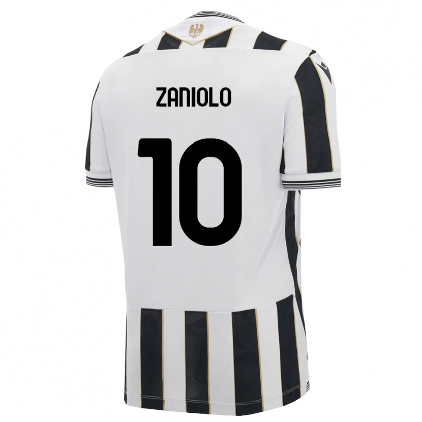 Danxen Hombre Camiseta Nicolò Zaniolo #10 Negro Blanco Rosa 1ª Equipación 2026/27 La Camisa