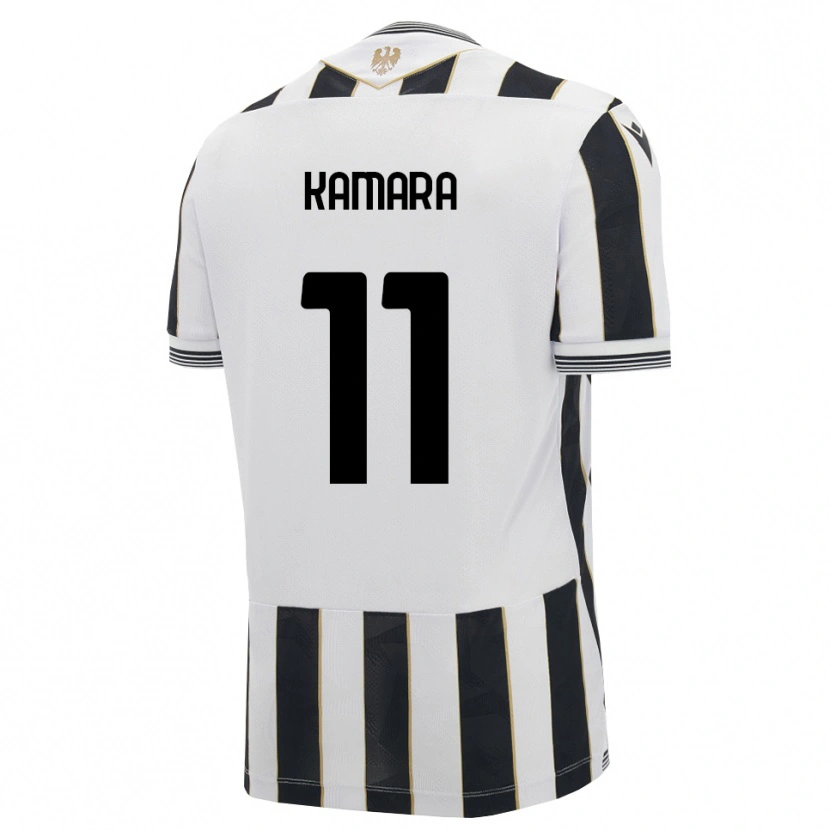 Danxen Hombre Camiseta Hassane Kamara #11 Negro Blanco Rosa 1ª Equipación 2026/27 La Camisa
