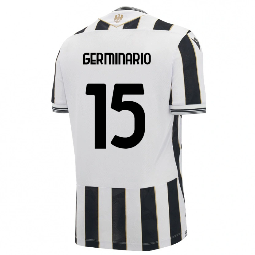 Danxen Hombre Camiseta Mattia Germinario #15 Negro Blanco Rosa 1ª Equipación 2026/27 La Camisa