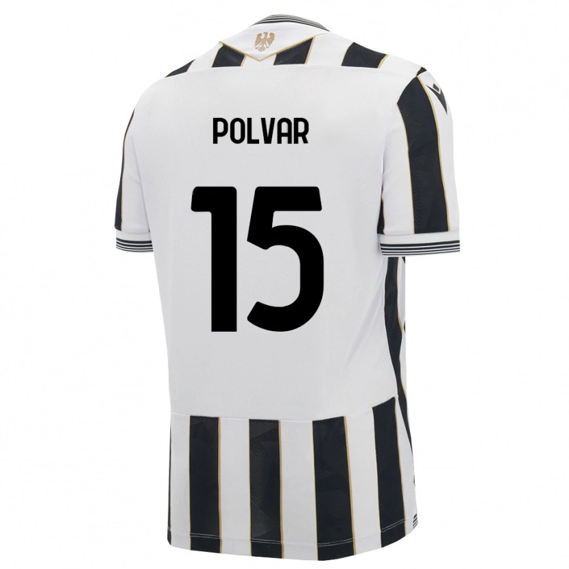 Danxen Hombre Camiseta Francesco Polvar #15 Negro Blanco Rosa 1ª Equipación 2026/27 La Camisa