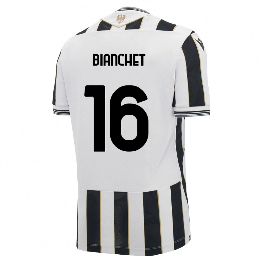 Danxen Hombre Camiseta Alessandro Bianchet #16 Negro Blanco Rosa 1ª Equipación 2026/27 La Camisa