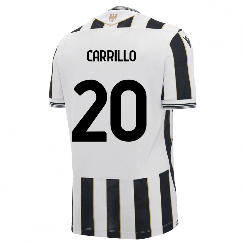 Danxen Hombre Camiseta Pietro Carrillo #20 Negro Blanco Rosa 1ª Equipación 2026/27 La Camisa