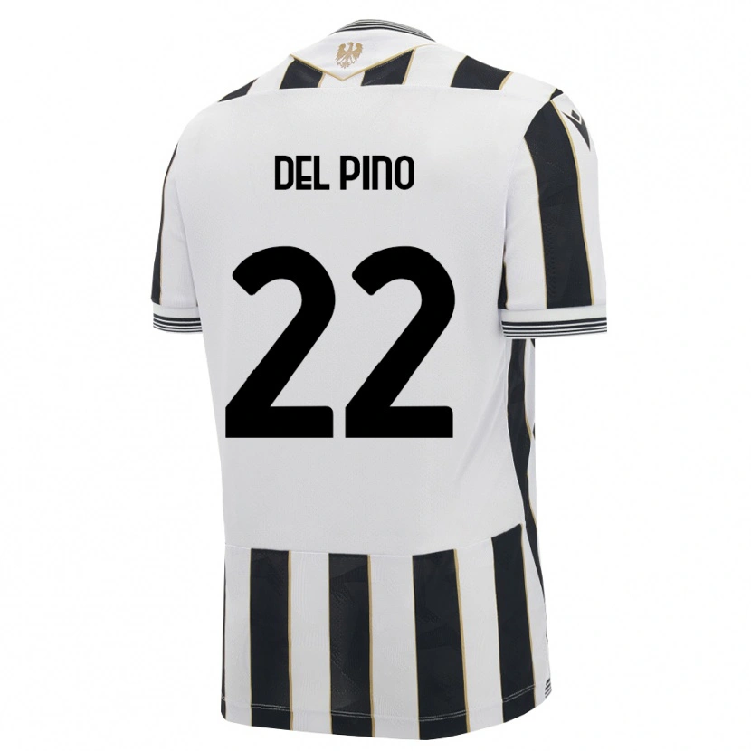 Danxen Hombre Camiseta Lorenzo Del Pino #22 Negro Blanco Rosa 1ª Equipación 2026/27 La Camisa
