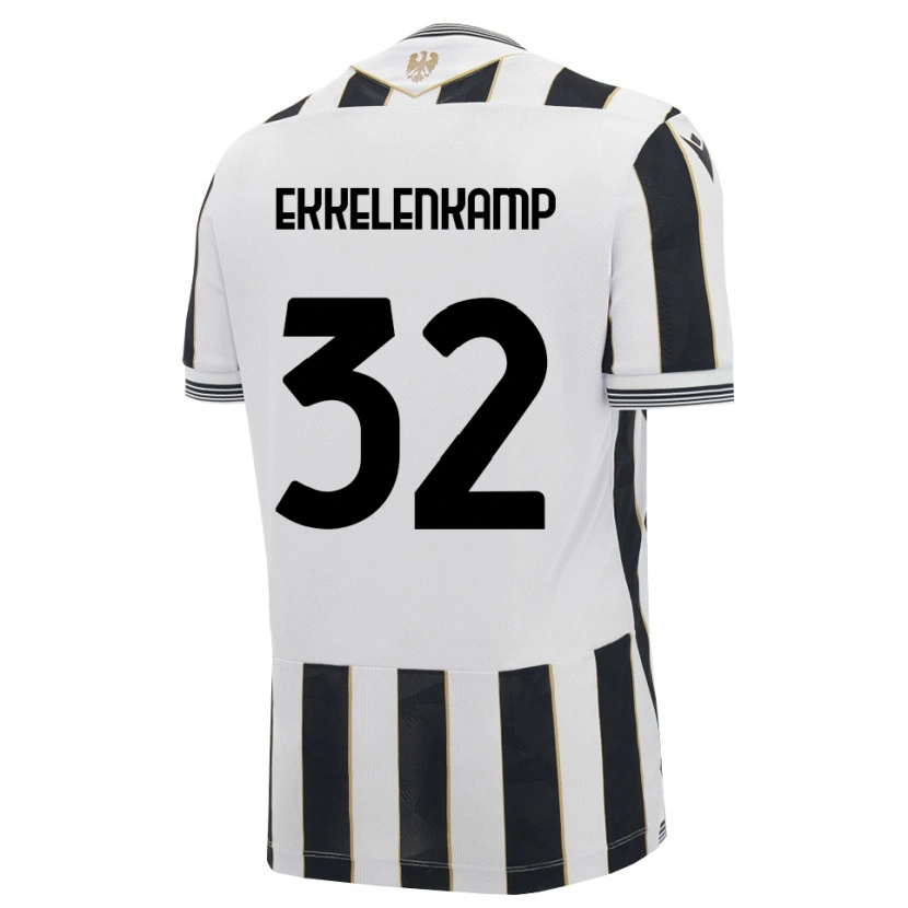 Danxen Hombre Camiseta Jurgen Ekkelenkamp #32 Negro Blanco Rosa 1ª Equipación 2026/27 La Camisa