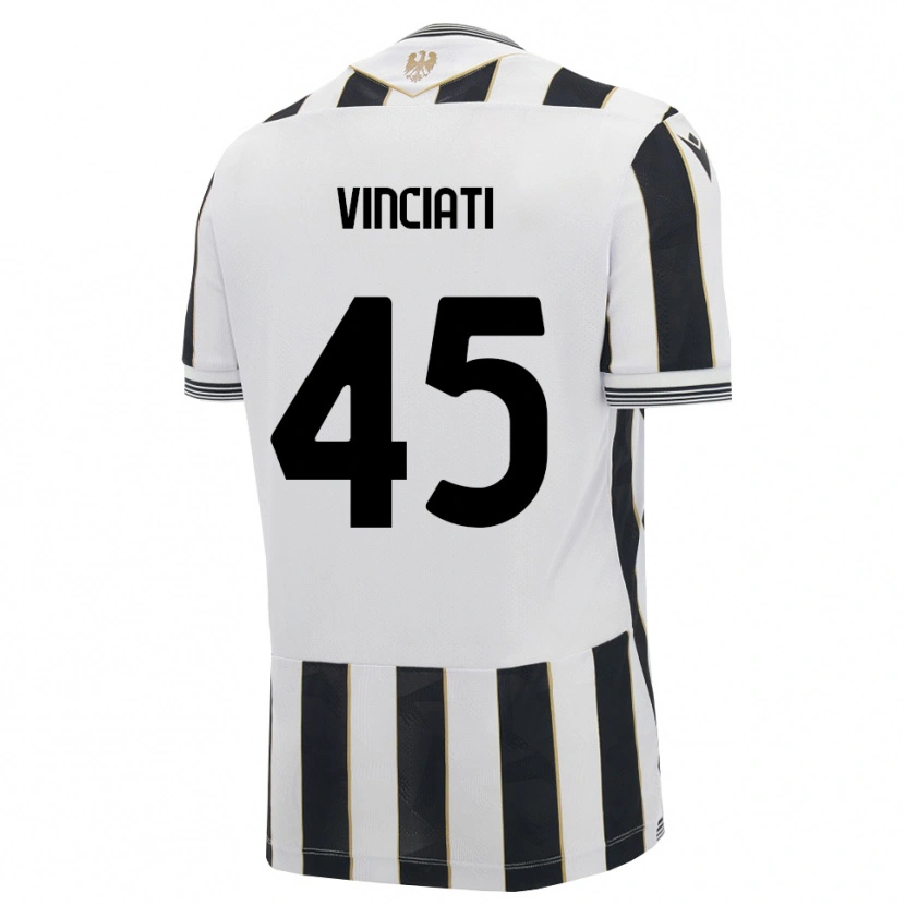 Danxen Hombre Camiseta Giulio Vinciati #45 Negro Blanco Rosa 1ª Equipación 2026/27 La Camisa