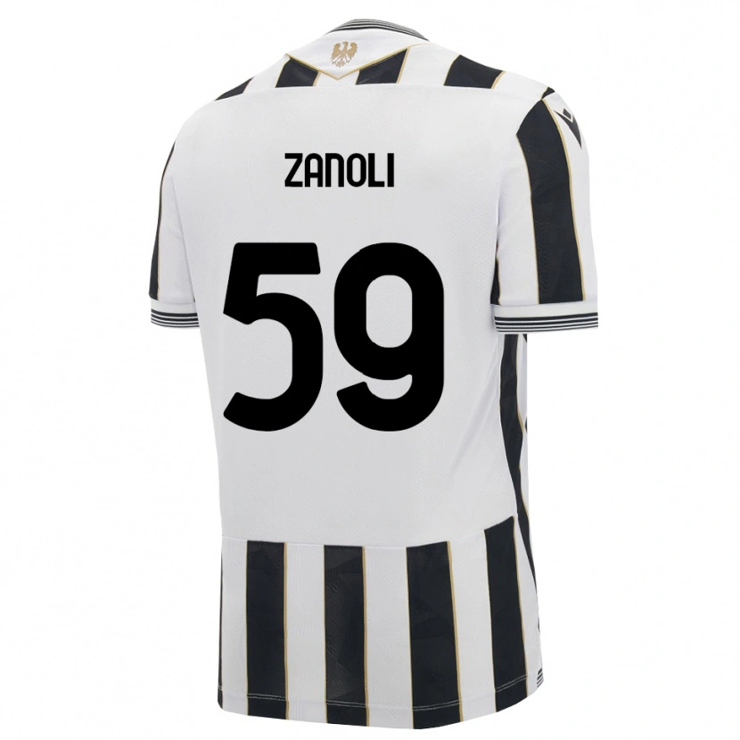 Danxen Hombre Camiseta Alessandro Zanoli #59 Negro Blanco Rosa 1ª Equipación 2026/27 La Camisa