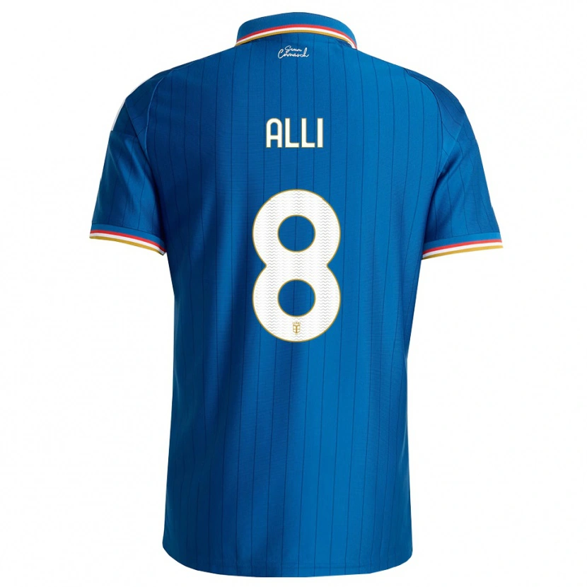 Danxen Hombre Camiseta Dele Alli #8 Azul Blanco Rojo 1ª Equipación 2026/27 La Camisa