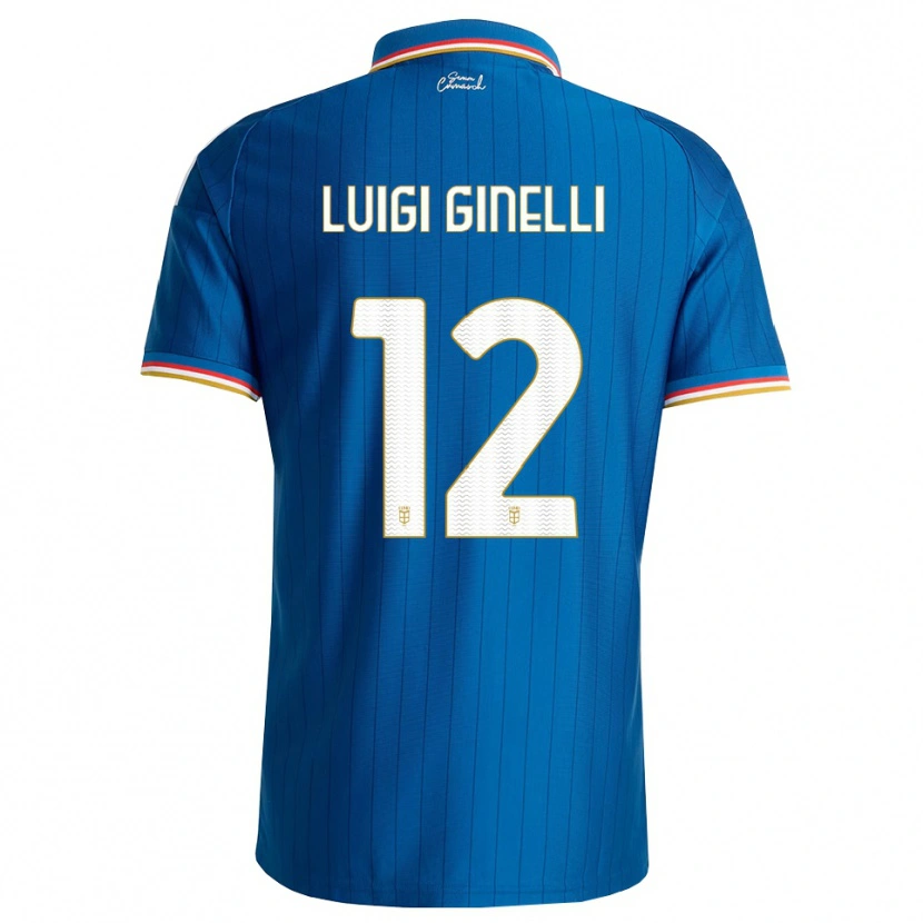 Danxen Hombre Camiseta Lorenzo Luigi Ginelli #12 Azul Blanco Rojo 1ª Equipación 2026/27 La Camisa