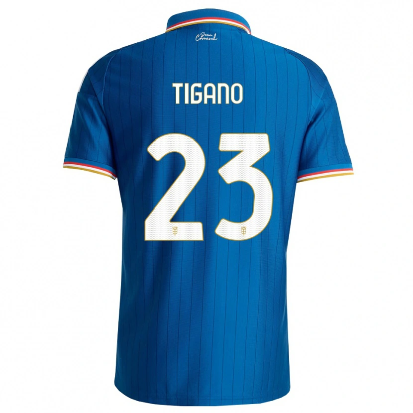 Danxen Hombre Camiseta Achille Tigano #23 Azul Blanco Rojo 1ª Equipación 2026/27 La Camisa