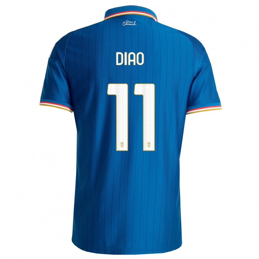 Danxen Hombre Camiseta Assane Diao #11 Azul Blanco Rojo 1ª Equipación 2026/27 La Camisa