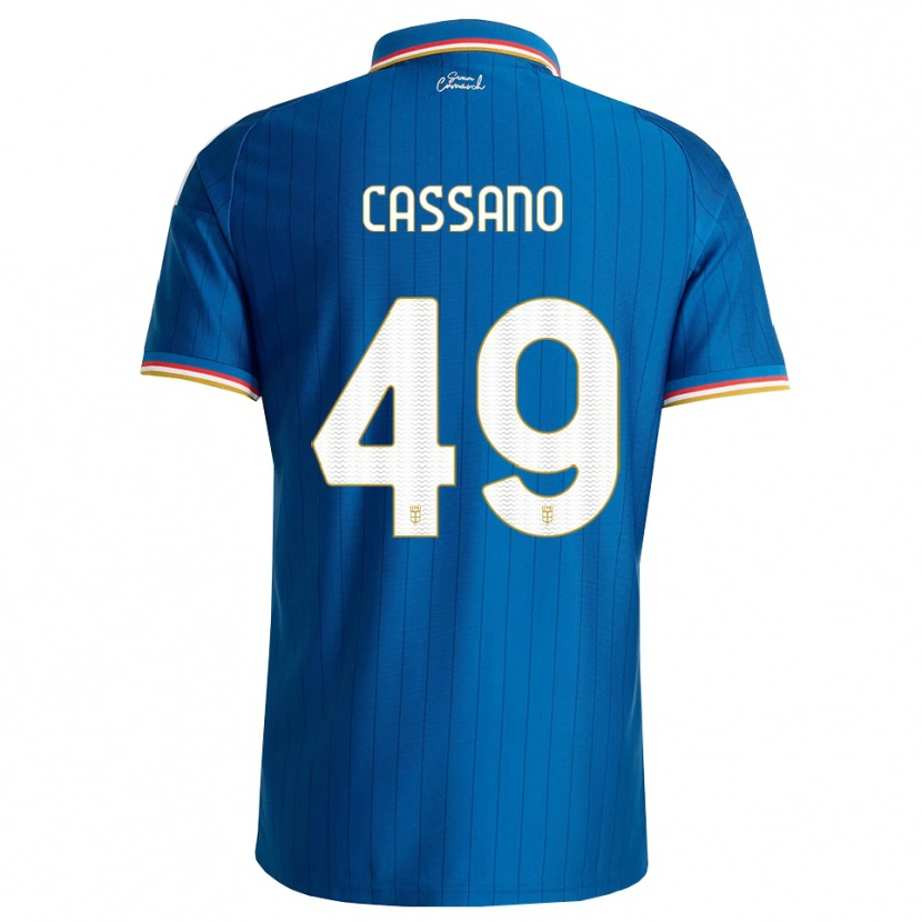 Danxen Hombre Camiseta Riccardo Cassano #49 Azul Blanco Rojo 1ª Equipación 2026/27 La Camisa