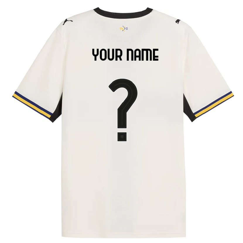 Danxen Hombre Camiseta Su Nombre #0 Blanco Roto Negro Amarillo 1ª Equipación 2026/27 La Camisa