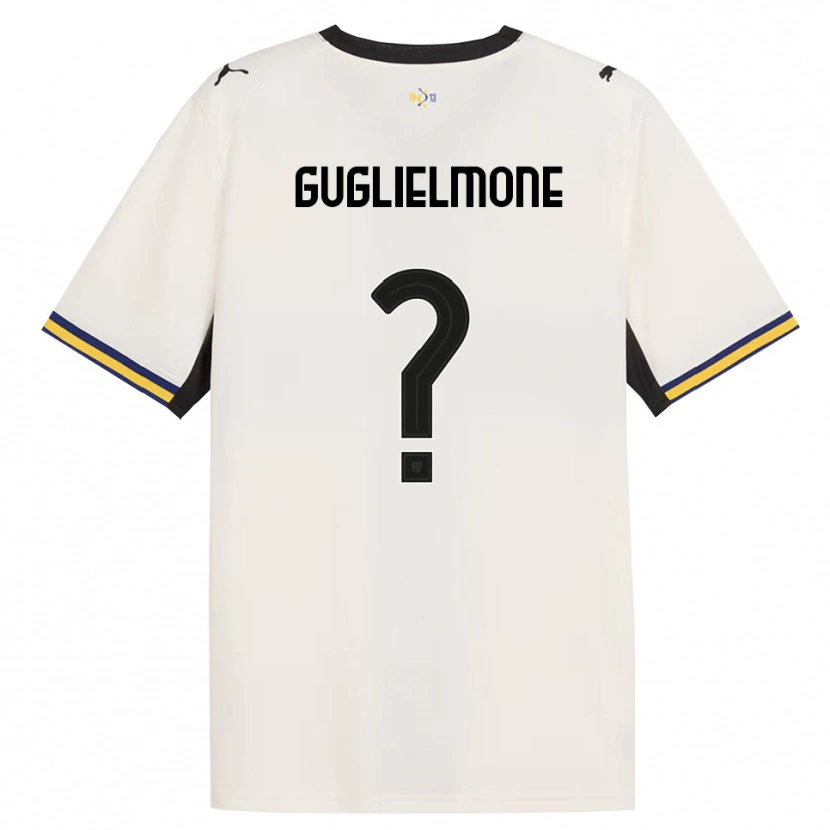 Danxen Hombre Camiseta Giovanni Guglielmone #0 Blanco Roto Negro Amarillo 1ª Equipación 2026/27 La Camisa