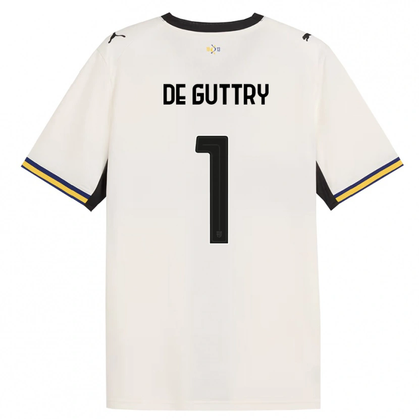 Danxen Hombre Camiseta Elia De Guttry #1 Blanco Roto Negro Amarillo 1ª Equipación 2026/27 La Camisa