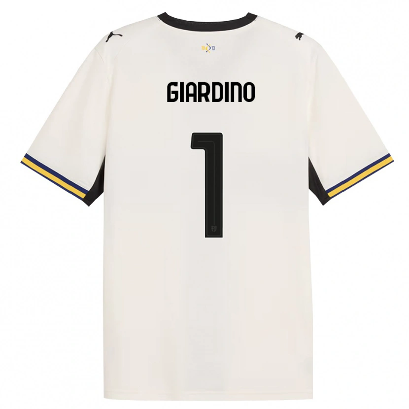 Danxen Hombre Camiseta Andrea Giardino #1 Blanco Roto Negro Amarillo 1ª Equipación 2026/27 La Camisa