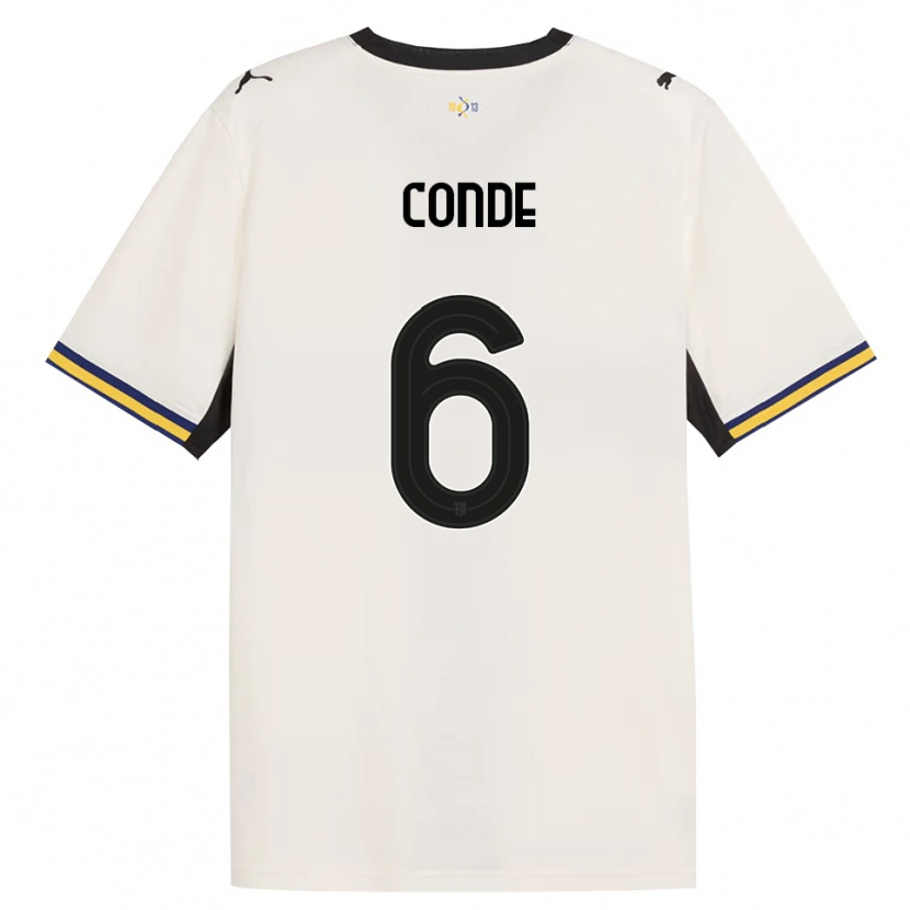 Danxen Hombre Camiseta Bernardo Conde #6 Blanco Roto Negro Amarillo 1ª Equipación 2026/27 La Camisa