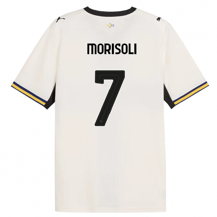 Danxen Hombre Camiseta Gabriel Morisoli #7 Blanco Roto Negro Amarillo 1ª Equipación 2026/27 La Camisa