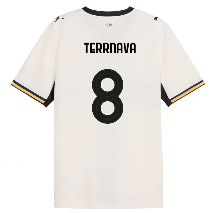 Danxen Hombre Camiseta Dren Terrnava #8 Blanco Roto Negro Amarillo 1ª Equipación 2026/27 La Camisa