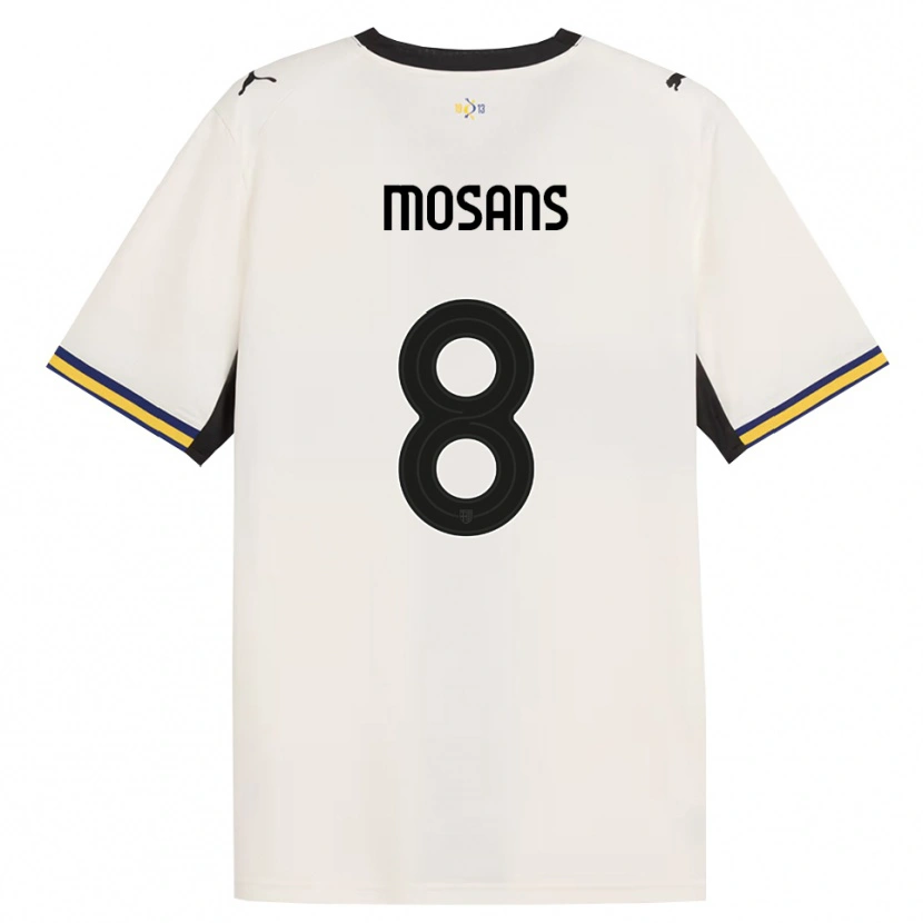 Danxen Hombre Camiseta Kristaps Mosans #8 Blanco Roto Negro Amarillo 1ª Equipación 2026/27 La Camisa