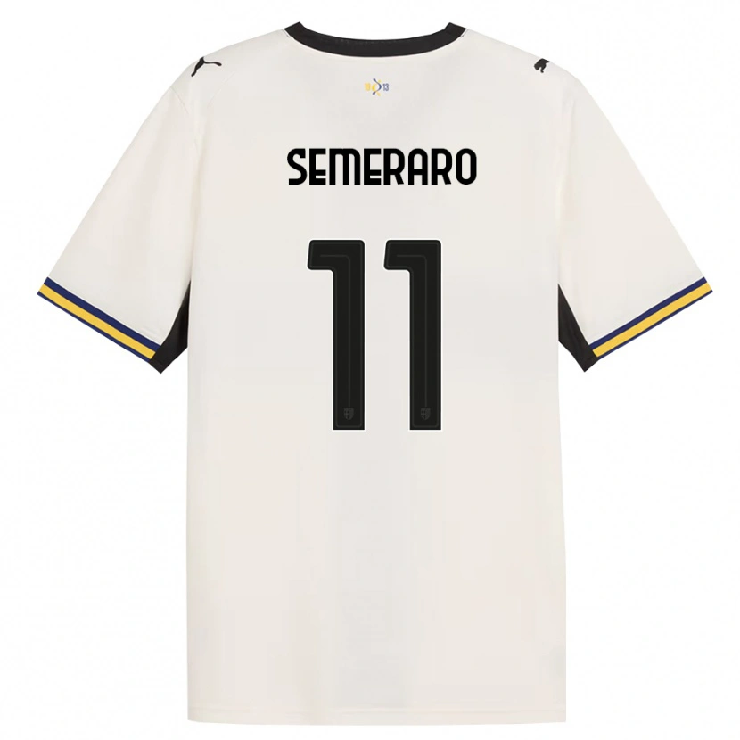 Danxen Hombre Camiseta Riccardo Semeraro #11 Blanco Roto Negro Amarillo 1ª Equipación 2026/27 La Camisa