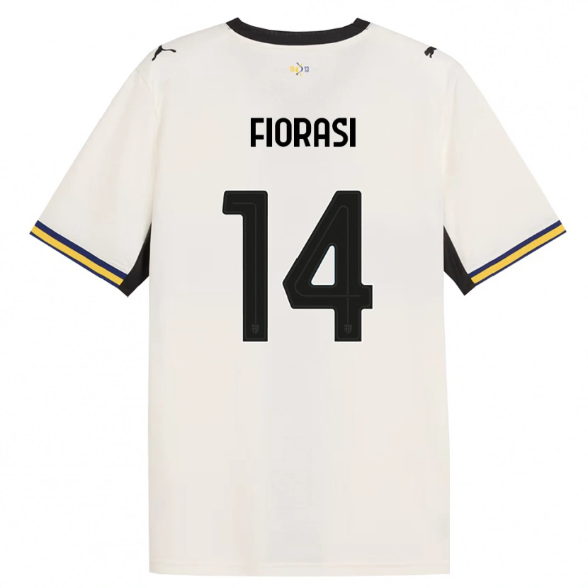 Danxen Hombre Camiseta Pietro Fiorasi #14 Blanco Roto Negro Amarillo 1ª Equipación 2026/27 La Camisa