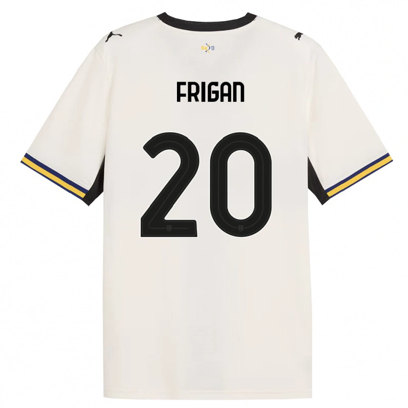 Danxen Hombre Camiseta Matija Frigan #20 Blanco Roto Negro Amarillo 1ª Equipación 2026/27 La Camisa