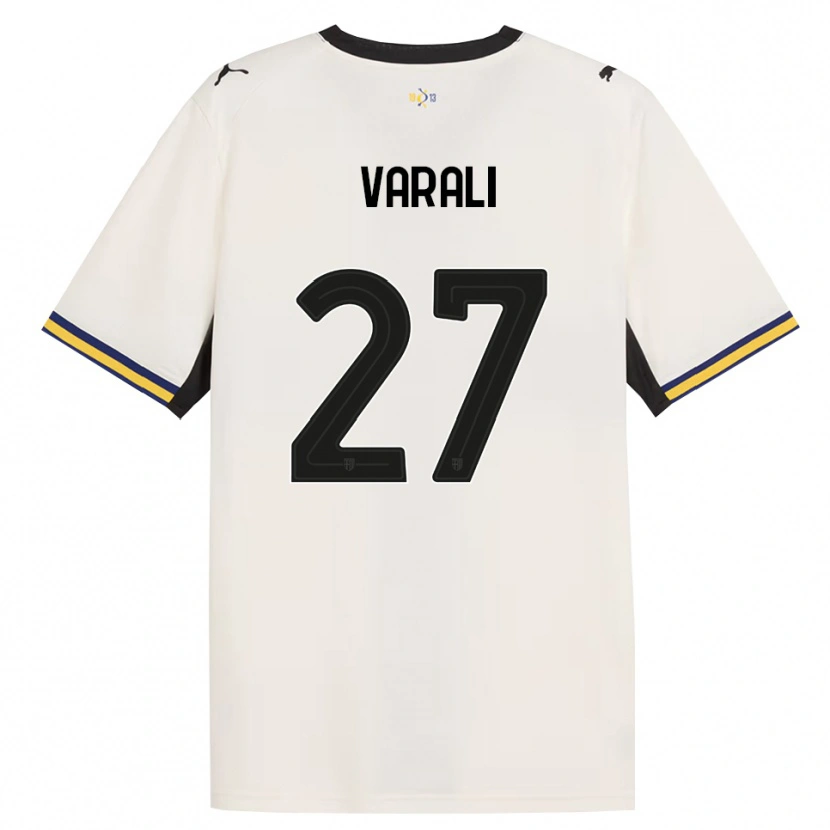 Danxen Hombre Camiseta Ludovico Varali #27 Blanco Roto Negro Amarillo 1ª Equipación 2026/27 La Camisa