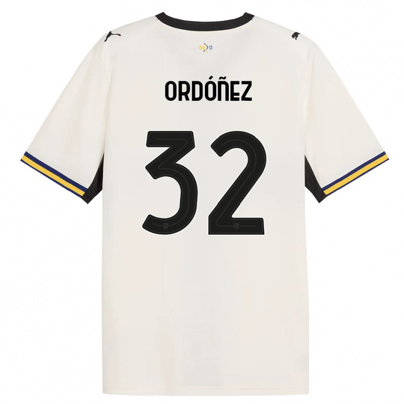 Danxen Hombre Camiseta Christian Ordóñez #32 Blanco Roto Negro Amarillo 1ª Equipación 2026/27 La Camisa