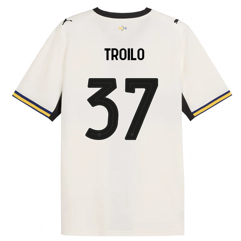 Danxen Hombre Camiseta Mariano Troilo #37 Blanco Roto Negro Amarillo 1ª Equipación 2026/27 La Camisa