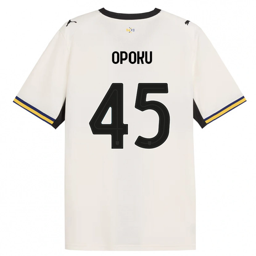 Danxen Hombre Camiseta Mama Opoku #45 Blanco Roto Negro Amarillo 1ª Equipación 2026/27 La Camisa