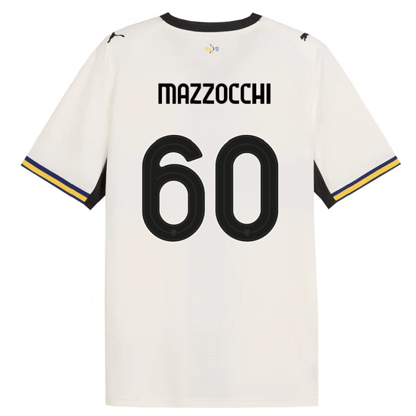 Danxen Hombre Camiseta Alessandro Mazzocchi #60 Blanco Roto Negro Amarillo 1ª Equipación 2026/27 La Camisa