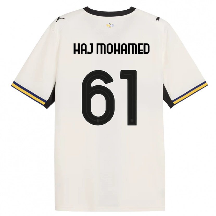 Danxen Hombre Camiseta Anas Haj Mohamed #61 Blanco Roto Negro Amarillo 1ª Equipación 2026/27 La Camisa