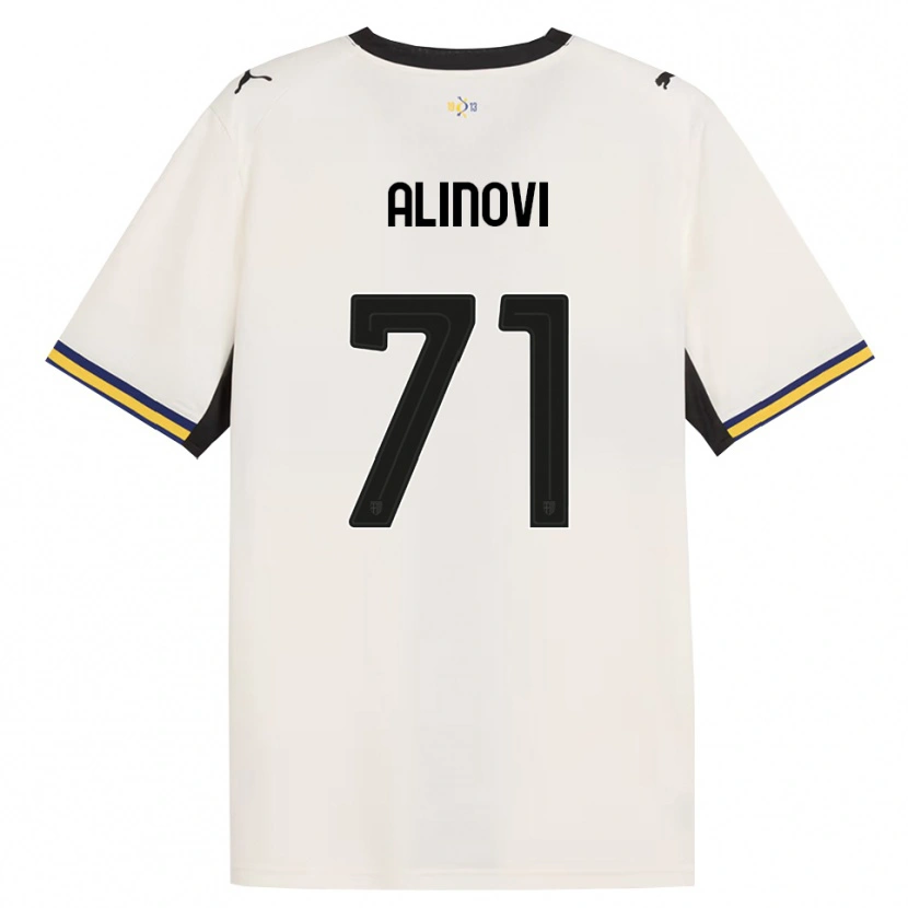 Danxen Hombre Camiseta Filippo Alinovi #71 Blanco Roto Negro Amarillo 1ª Equipación 2026/27 La Camisa