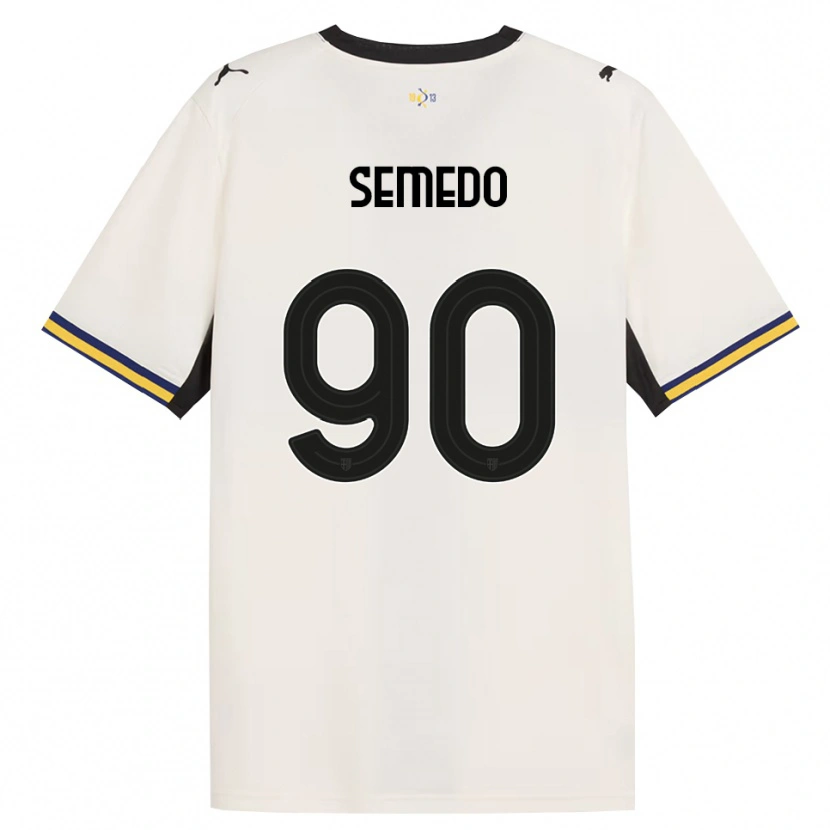 Danxen Hombre Camiseta Afonso Semedo #90 Blanco Roto Negro Amarillo 1ª Equipación 2026/27 La Camisa
