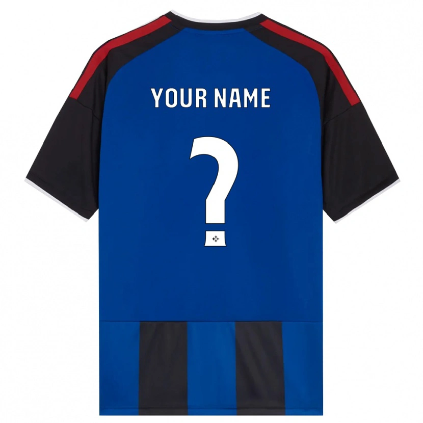 Danxen Hombre Camiseta Su Nombre #0 Negro Rojo Blanco Azul 1ª Equipación 2026/27 La Camisa