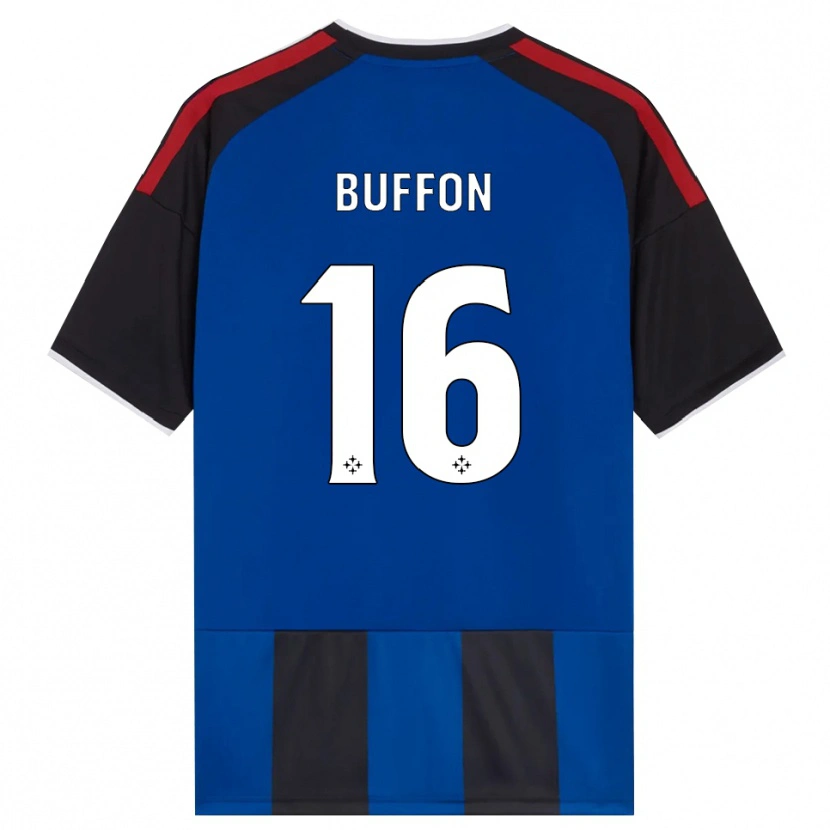 Danxen Hombre Camiseta Louis Buffon #16 Negro Rojo Blanco Azul 1ª Equipación 2026/27 La Camisa
