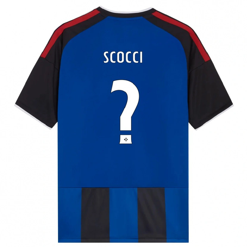 Danxen Hombre Camiseta Nicholas Scocci #0 Negro Rojo Blanco Azul 1ª Equipación 2026/27 La Camisa