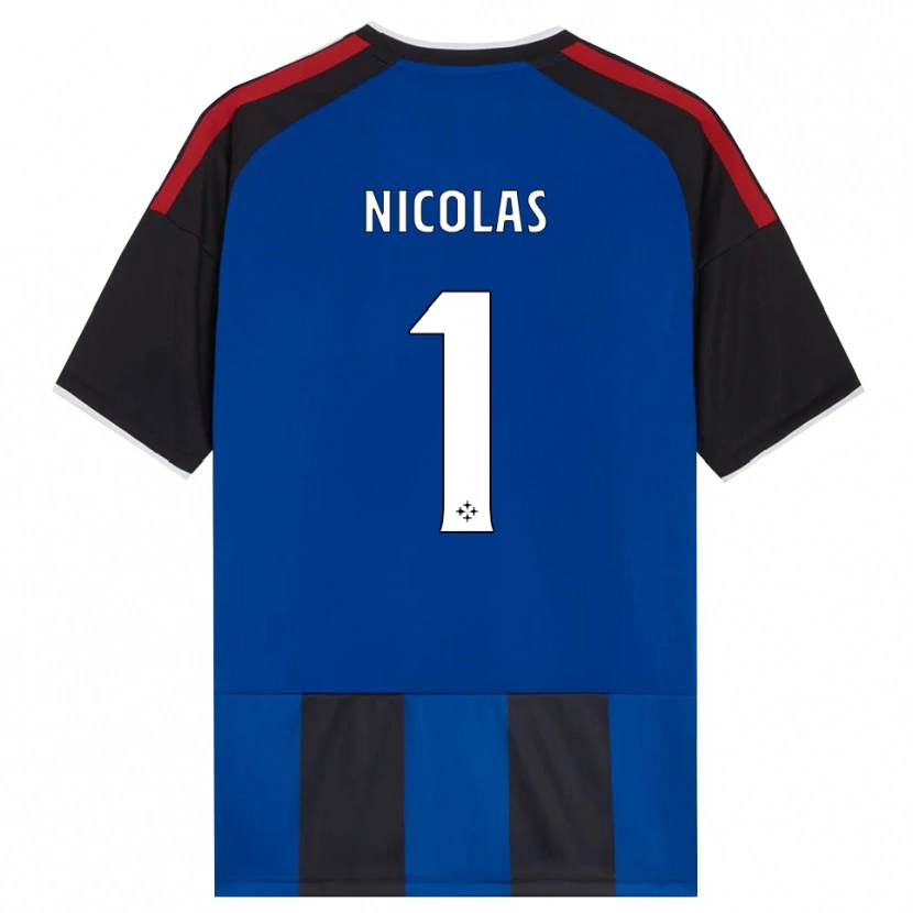Danxen Hombre Camiseta Nicolas #1 Negro Rojo Blanco Azul 1ª Equipación 2026/27 La Camisa