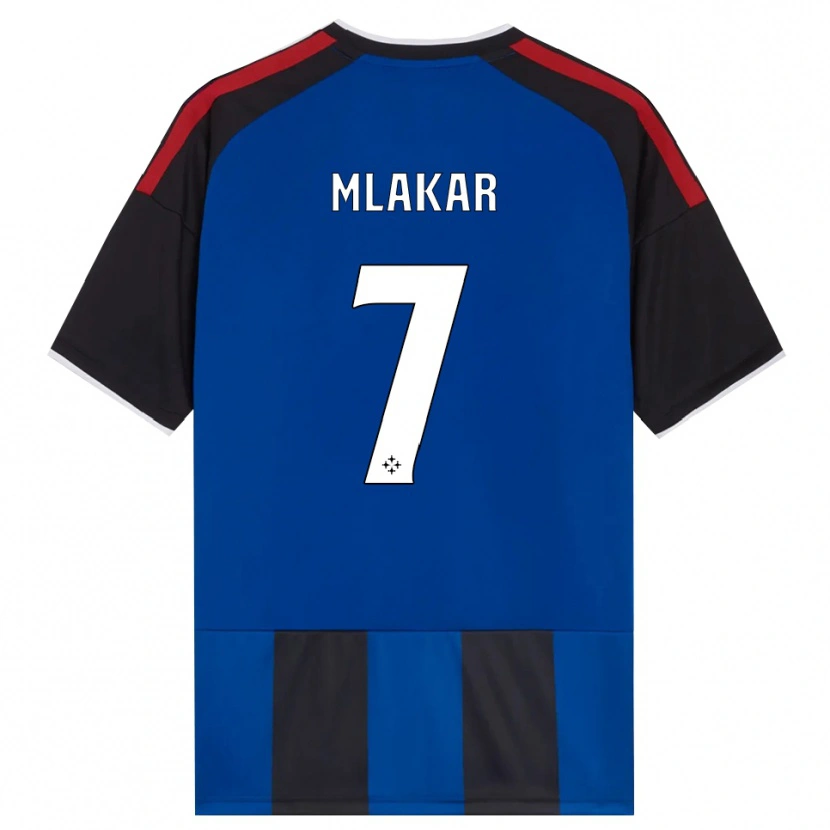 Danxen Hombre Camiseta Jan Mlakar #7 Negro Rojo Blanco Azul 1ª Equipación 2026/27 La Camisa