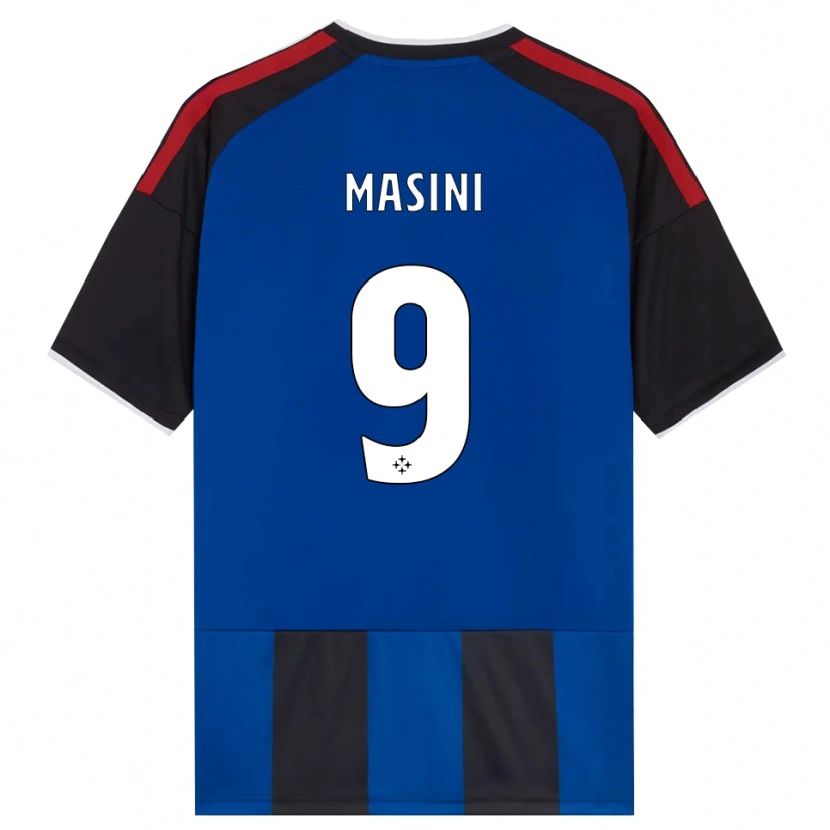 Danxen Hombre Camiseta Tommaso Masini #9 Negro Rojo Blanco Azul 1ª Equipación 2026/27 La Camisa