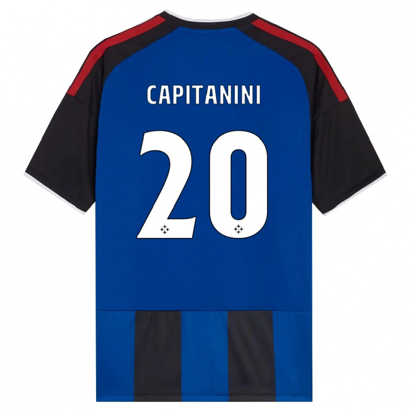 Danxen Hombre Camiseta Diego Capitanini #20 Negro Rojo Blanco Azul 1ª Equipación 2026/27 La Camisa